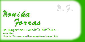 monika forras business card